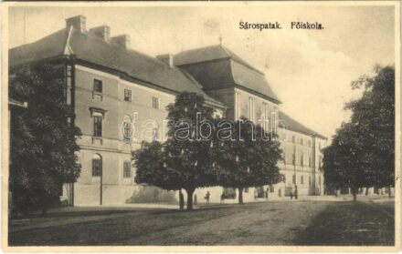 1929 Sárospatak, főiskola + 'SÁTORALJAÚJHELY-BUDAPEST 33' mozgóposta