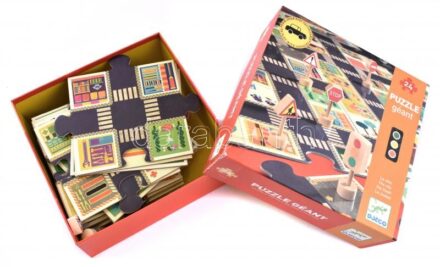 DJECO Puzzle Giant THE CITY 24 darabos kirakó hiánytalan állapotban eredeti dobozában.