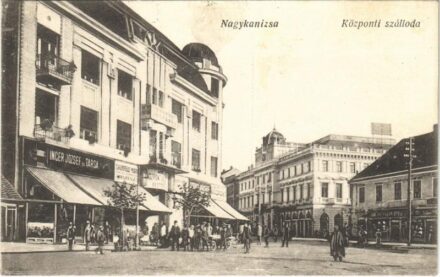 1926 Nagykanizsa, Központi szálloda, Inger József és társa, Grünfeld M. Stern József, Weiszfeld és Fischer és fűszer és csemege üzletek