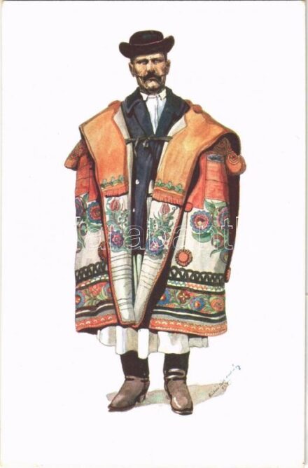Kanász cifraszűrben, Somogy megye / Hungarian folklore s: Csikós Tóth András