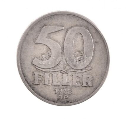 1975. 50f Al technológiai hibás veret (félrecsúszott veret) T:2- Adamo F5.1