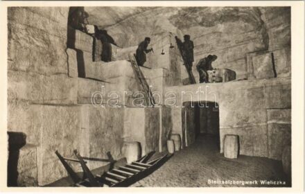 Wieliczka, Steinsalzbergwerk / salt mine, miners