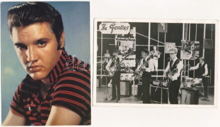 8 db MODERN motívum képeslap: zenészek / 8 modern motive postcards: singers and musicians