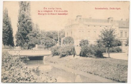 Szombathely, Deák liget, Földes-féle Margit-Creme krém reklám