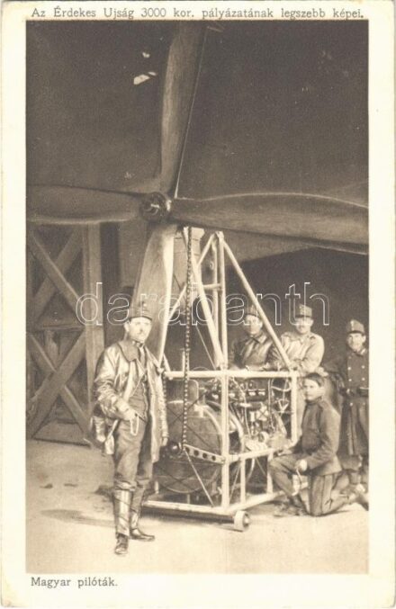 Első világháborús magyar katonai pilóták. Az Érdekes Újság / WWI Hungarian military pilots