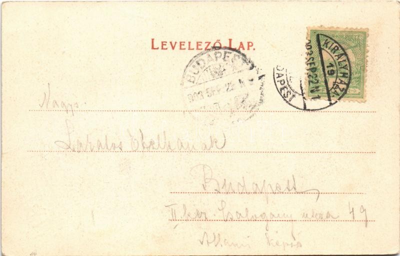 1903 Máramarossziget, Sighetu Marmatiei; Fő tér. Berger Miksa kiadása / main square - Image 2