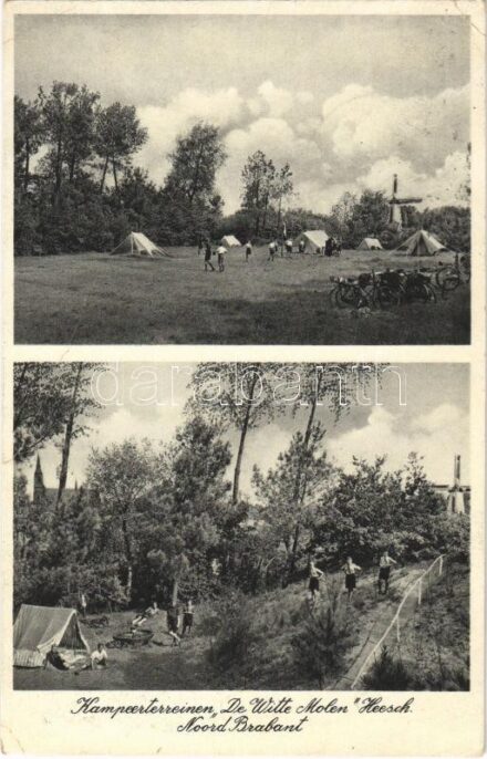 1938 Heesch, Noord Brabant, Kampeerterreinen 'De Witte Molen' / scout camp / cserkésztábor (EK)