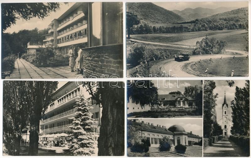 7 db MODERN magyar város képeslap vegyes minőségben: üdülők / 7 modern Hungarian town-view postcards in mixed quality. holiday resorts