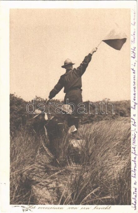 1933 Het overseinen van een bericht / Holland cserkészek / Dutch scouts + 'KESZTHELY-BUDAPEST 48' vasúti mozgóposta