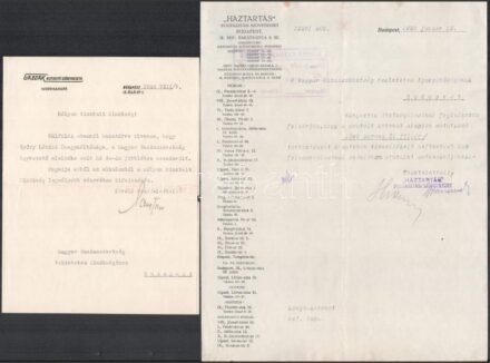 1903-1926 9 db iparegyesületi, szövetkezeti okmány