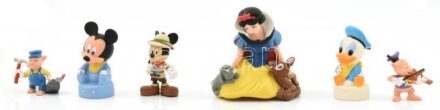 6 db Walt Disney műanyag figura. Jelzettek 12 cm ig.