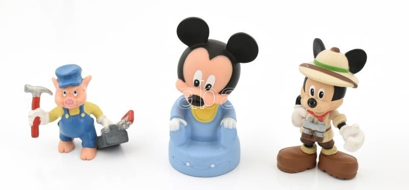 6 db Walt Disney műanyag figura. Jelzettek 12 cm ig. - Image 2
