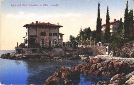 Icici (Abbazia), Villa Triestina u. Villa Tomasic / villas. Josef Kalokira