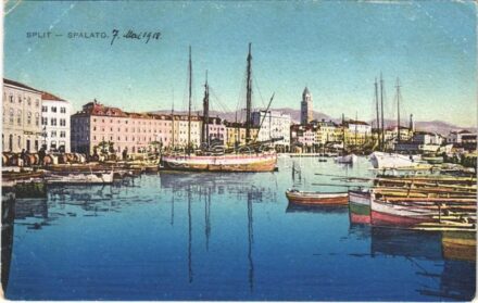 1918 Split, Spalato; kikötő / port (Rb)