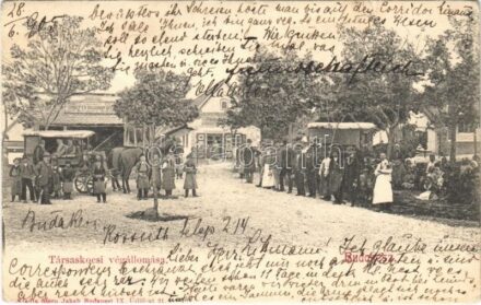 1905 Budakeszi, Társaskocsi végállomás. Stern Jakab kiadása