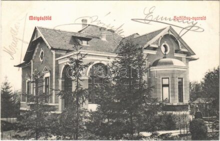 1910 Budapest XVI. Mátyásföld, Szőllősy nyaraló, villa