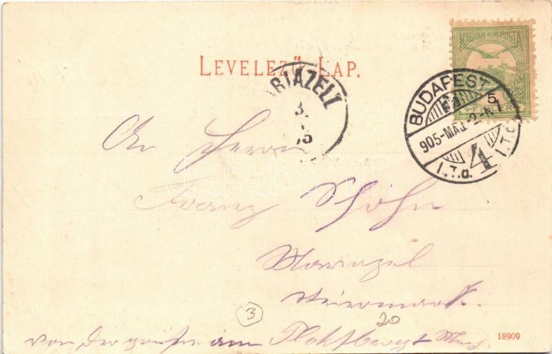 1905 Budapest XI. Gellérthegyi Kioszk. Auer J. kiadása - Image 2