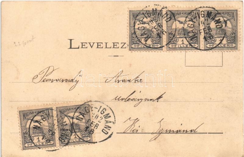 1902 Nagyigmánd, Nagy-Igmánd; Nagy utca. Berecz Viktor kiadása - Image 2