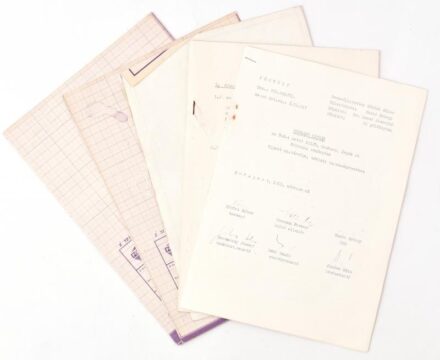 1983 Észak-Déli Metró III/B. szakasz Árpád út felszíni rendezésének 2 db terve, és a nagyváradi-téri szakasz kiviteli terve (hiányos), valamint 2 dokumentum (4+3-11 p.)