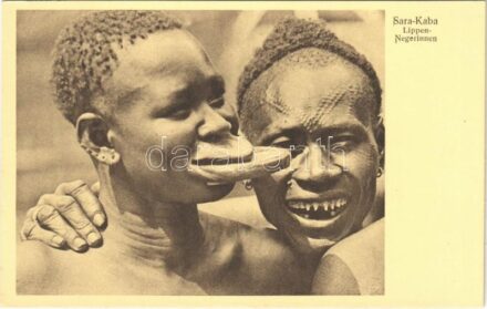 Tányérajkú négerek / Sara Kaba. Négresses a plateaux / Lippen-Negerinnen / African folklore, lip plate