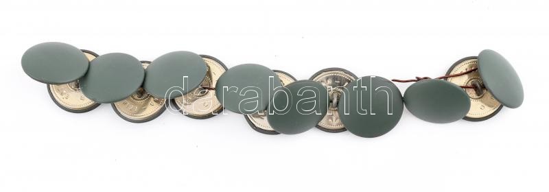cca 1916 Osztrák-Magyar Monarchia köpeny gombok 14 db új állapotban / Austro-Hungarian coat buttons in flawless condition 14 pcs.