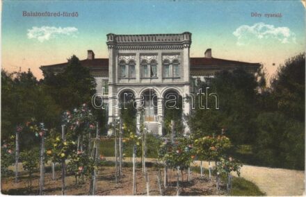Balatonfüred, Dőry nyaraló, villa (EK)