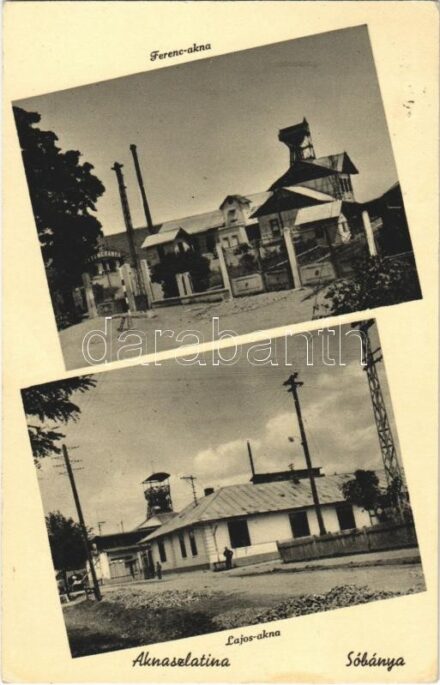 1940 Aknaszlatina, Slatinské Doly, Szolotvino, Solotvyno (Máramaros); Sóbánya, Lajos és Ferenc akna / salt mine