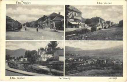Perecseny, Perechyn, Perecin; utca, üzletek / street, shops