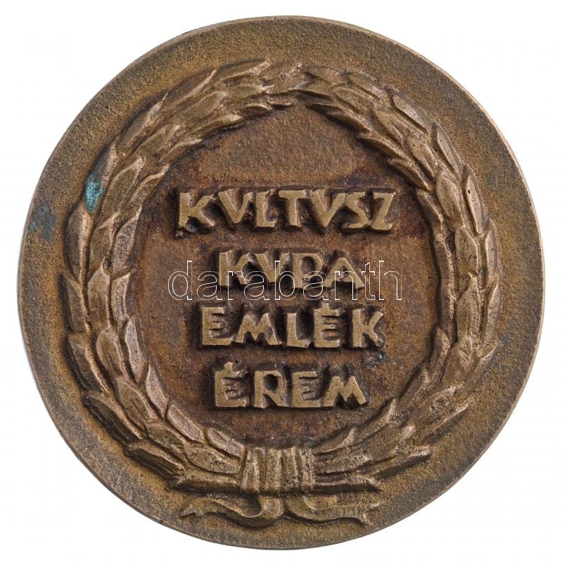 Csúcs Ferenc (1905-1999) 1946. 'Kultusz Kupa Emlékérem' kétoldalas Br emlékérem (54mm) T:2 - Image 2