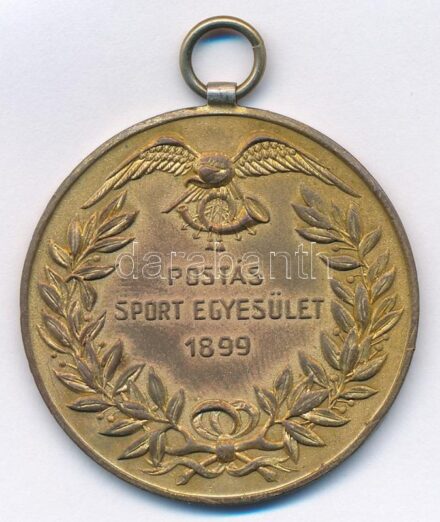 1929. 'Postás Sport Egyesület 1899 / Jubileumi Emlékérem 1929' Br emlékérem mellszalag nélkül (38mm) T:1-