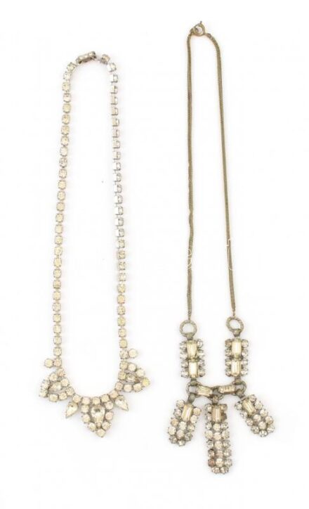 2 db bizsu colier nyaklánc strasszokkal