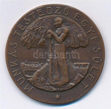 Ripszám Henrik (1889-1976) ~1910. 'Munkás Testedző Egyesület' Br emlékérem (32mm) T:1-