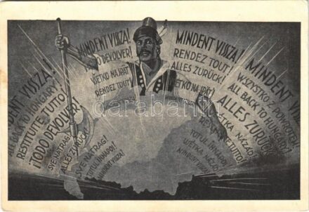 1939 Mindent vissza! A Magyar Nemzeti Szövetség kiadása / Hungarian irredenta propaganda (EK)