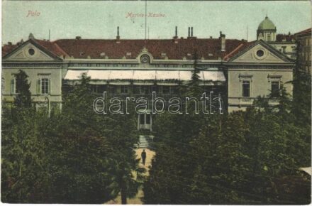 1909 Pola, Pula; Marine-Kasino / Austro-Hungarian Navy, K.u.K. Kriegsmarine, mariners' casino. G. Costalunga