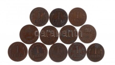 1928-1939. 1f Br (12db) T:2-,3 Adamo P1