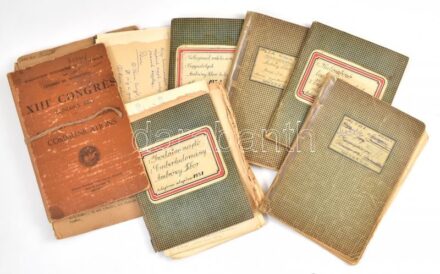 Ludovikás hallgatóm vegyes jegyzetei a II. világháborúról, 1956-ról, műszaki tanulmányok, feladatok, vegyes anyag