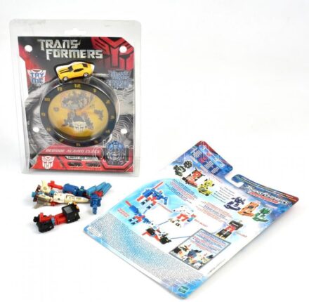 Transformers Armada figura és ébresztő óra, dobozzal, leírással