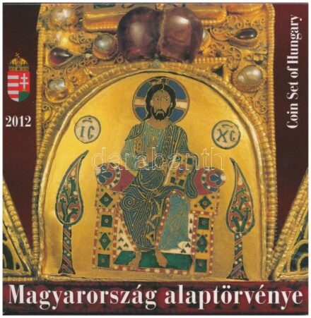 2012. 5Ft-200Ft (6xklf) elsőnapi veret, forgalmi sor dísztokban 'Magyarország Alaptörvénye' T:BU