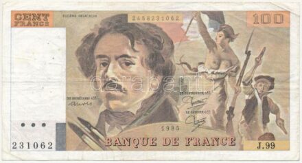 Franciaország 1985. 100Fr T:III France 1985. 100 Francs C:F Krause 154.b