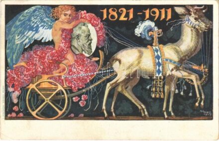1821-1911 Königreich Bayern, Luitpold von Bayern / 90th Birthday of Luitpold, Prince Regent of Bavaria. Oscar Consée Art Nouveau s: Ivi Diez (EK)
