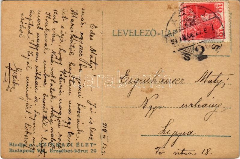 1919 Bánky Judit (8 cm x 12 cm) - Image 2