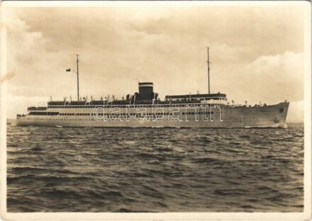 TS 'Tannenberg' / Hamburg America Line steamship. Kunstfoto A. Klein (Kiel)