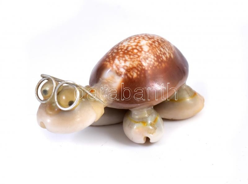 Kis teknős figura, h: 5 cm