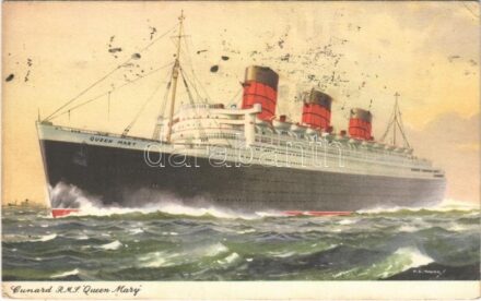 1959 Cunard Line RMS Queen Mary, British ocean liner s: G. E. Turner (EK)