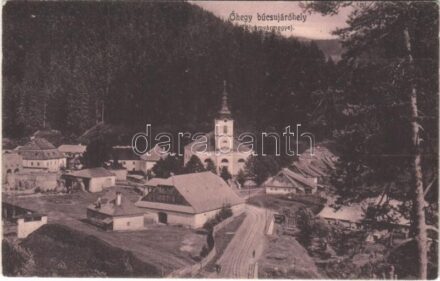 1909 Óhegy, Staré Hory (Besztercebánya, Banská Bystrica); Zólyom vármegye, búcsújáróhely. Machold F. kiadása / pilgrimage