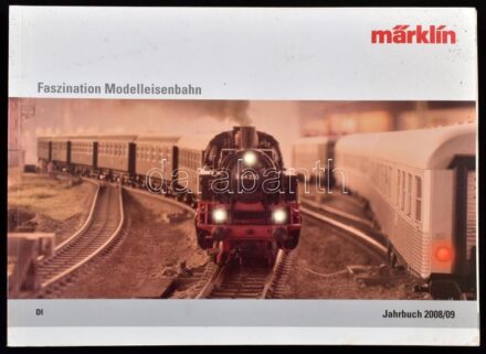 2008 Märklin modellvasút katalógus. Faszination Modelleisenbahn. Jahrbuch 2008/2009. Göppingen, 2008, Märklin, 480 p. Német nyelven. Színes képekkel illusztrált. Kiadói papírkötésekben.