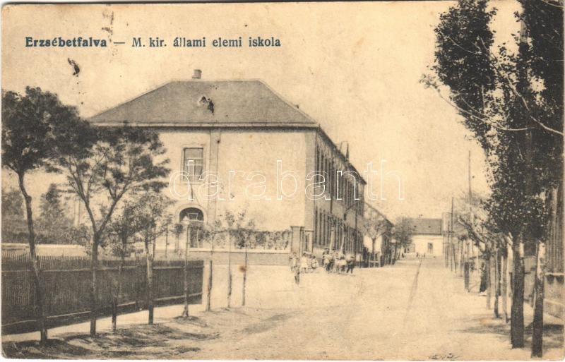 Budapest XX. Pestszenterzsébet, Pesterzsébet, Erzsébetfalva; M. kir. állami elemi iskola