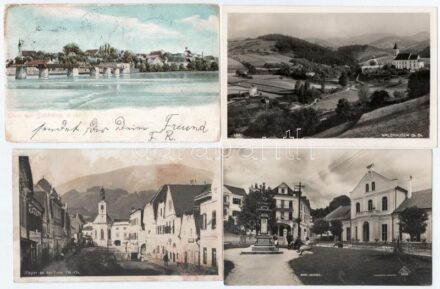 Felső Ausztria 62 db régi képeslap / Upper Austria Oberösterreich 62 old postcards