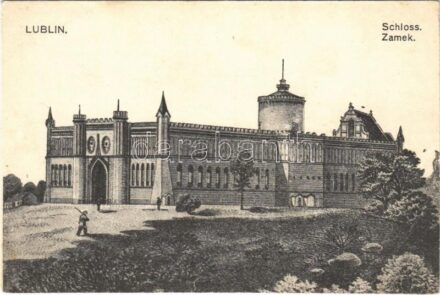 1915 Lublin, Schloss / Zamek / castle + 'K.u.K. Infanterieregiment No. 2. 4./XIV. Marschkompagnie' (EB)