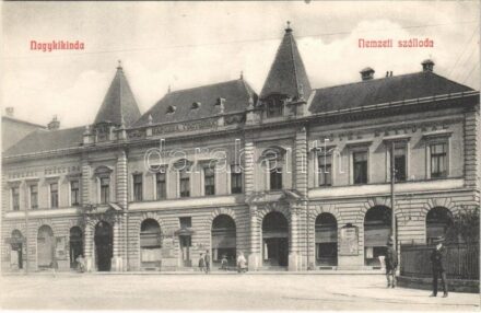 Nagykikinda, Kikinda; Nemzeti szálloda, Koszta Popov üzlete / hotel, shop